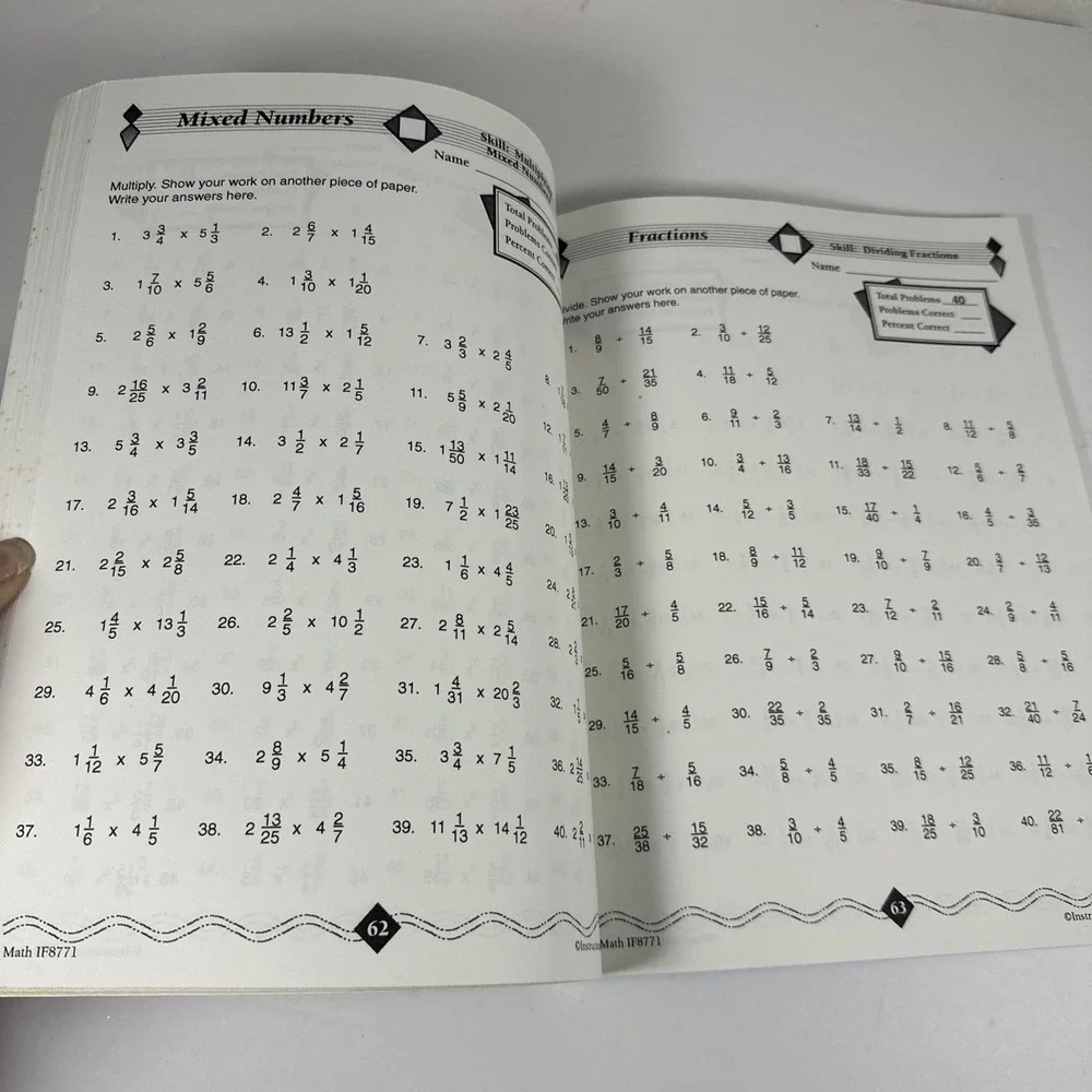 Math Practice Grades 7-8 The 100 SeriesTM Paperback Unused